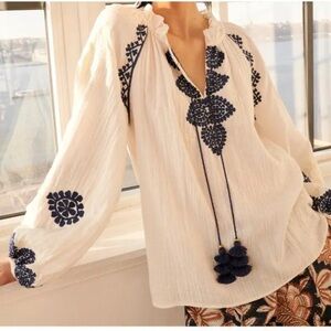 Nwt Figue
Magnolia Embroidered Top